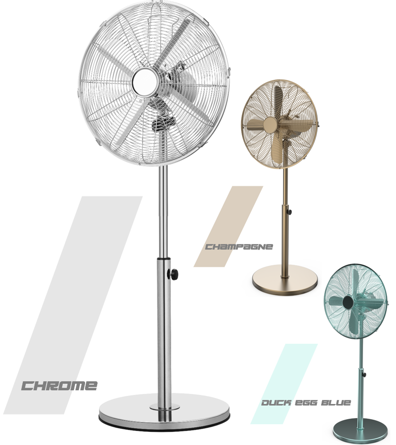 16” (40cm) Metal Pedestal Fan